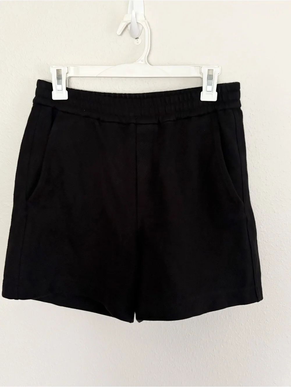 COS Womens Black High Rise Shorts Lounge Casual Pockets Size XS